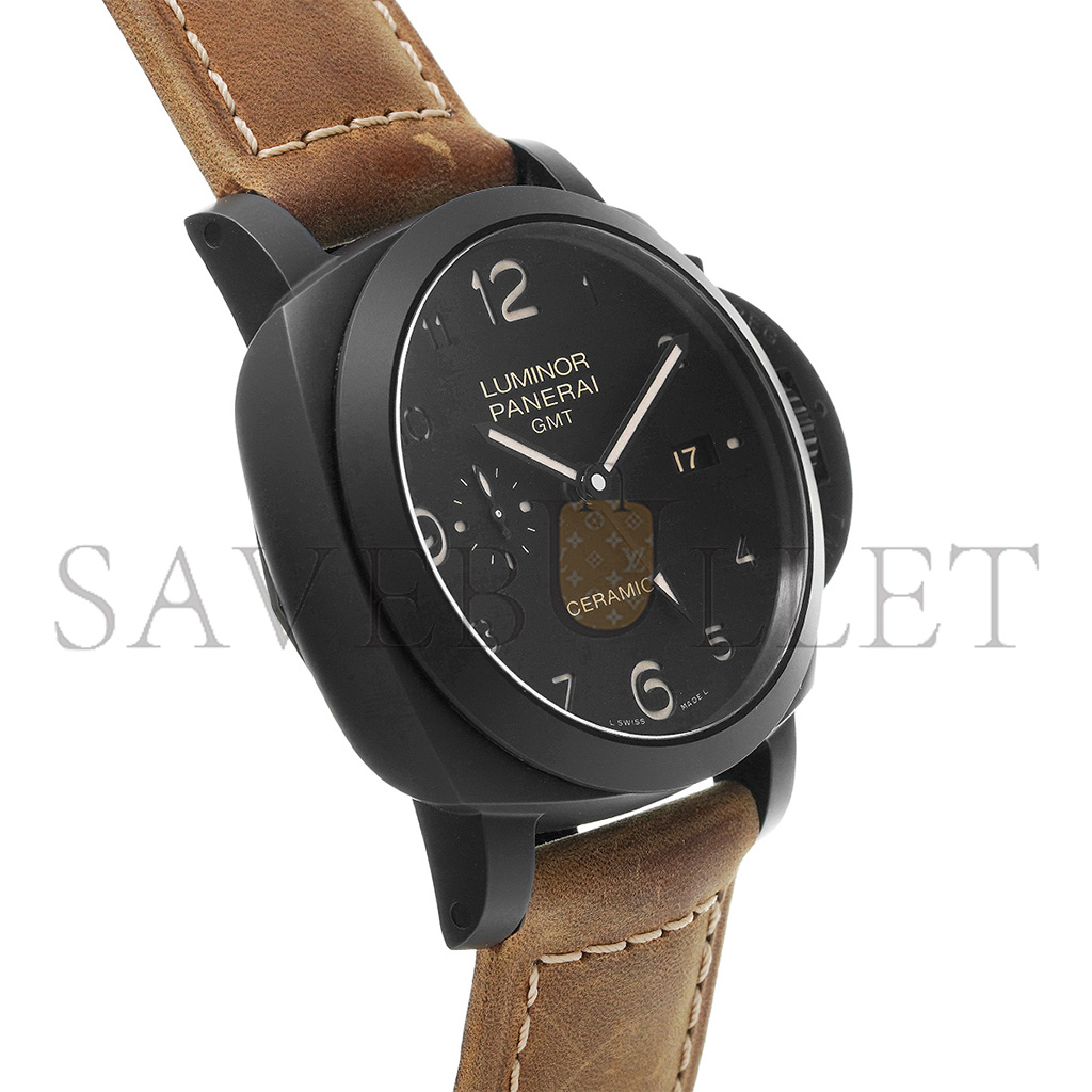 pa*e*ai luminor 1950 3 days gmt auT0matic cheramica watch pam00441